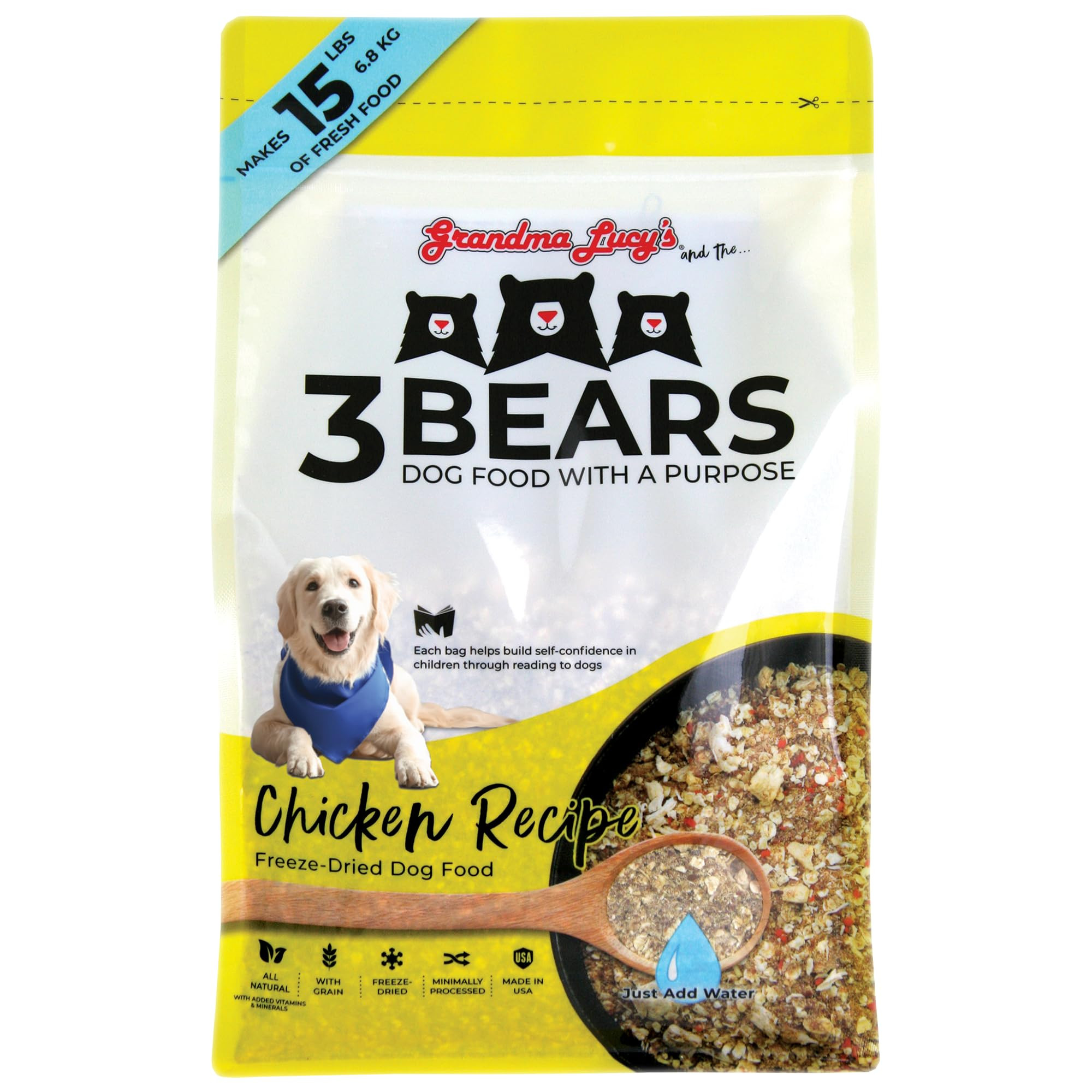 Grandma Lucy's 3 Bears Chicken Dog Food - 3lb | Amazon (US)