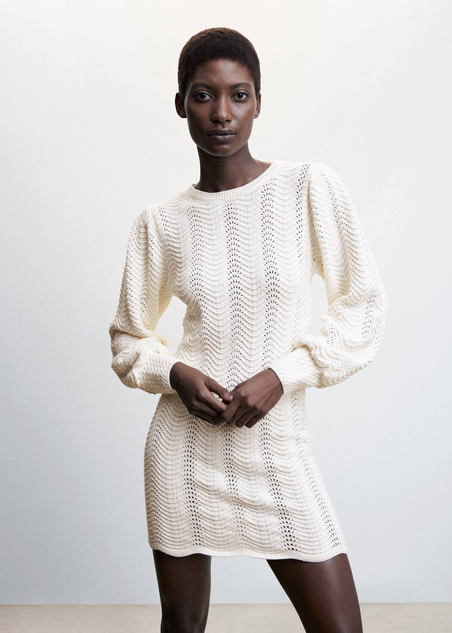 Long openwork knitted cardigan -  Women | Mango USA | MANGO (US)