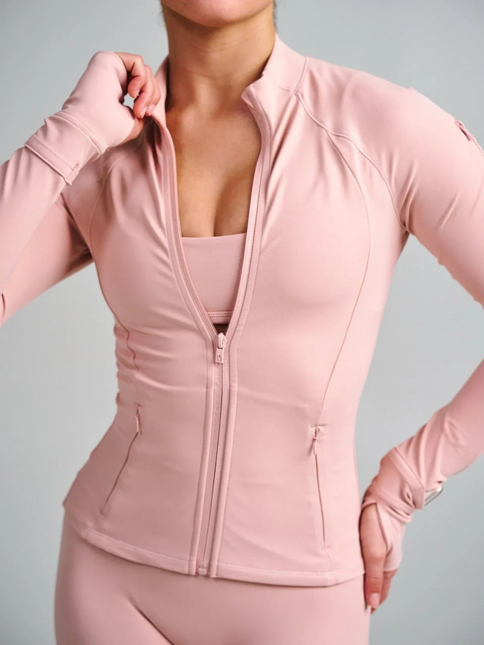 Elysium Zip Jacket - Strawberry Milk | Buffbunny Collection