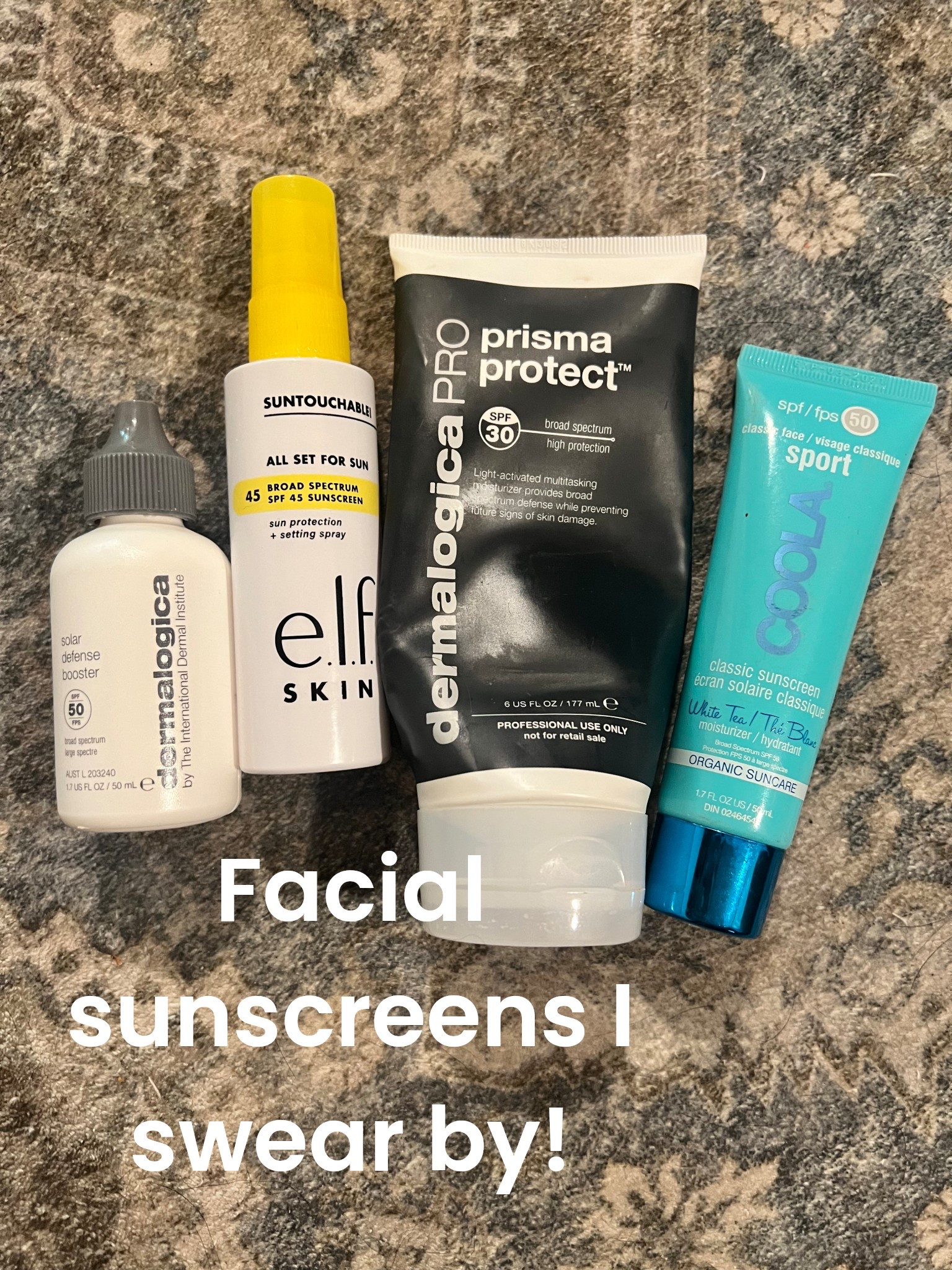 Dermalogica has my heart with sunscreens! I am prone to breakouts and have no issue with these!  The Prisma Protect is also a moisturizer! 
The elf spray is awesome for reapplication throughout the day!
Coola is a lightweight spf and noncomedogenic that's found at Sephora and Amazon

#LTKBeauty #LTKStyleTip