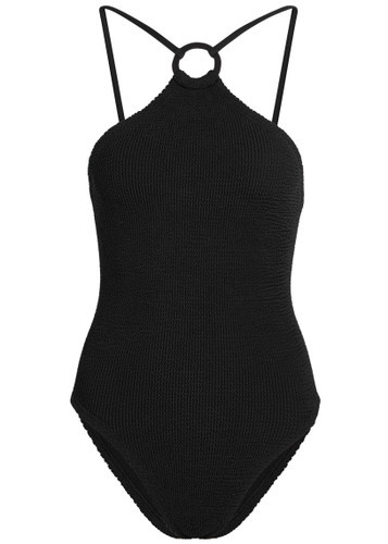 Jasmine hoop detail crinkle swimsuit | Harvey Nichols