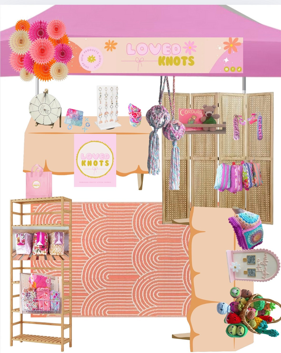 Small shop handmade market setup finds!