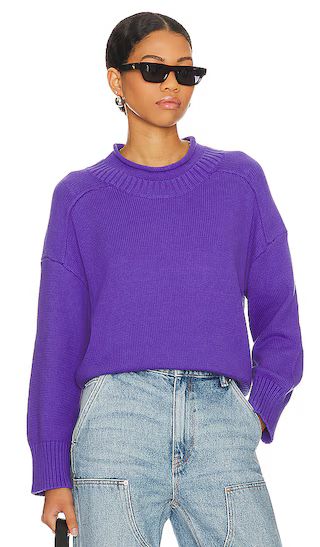 Remi Roll Neck Sweater in Purple | Revolve Clothing (Global)