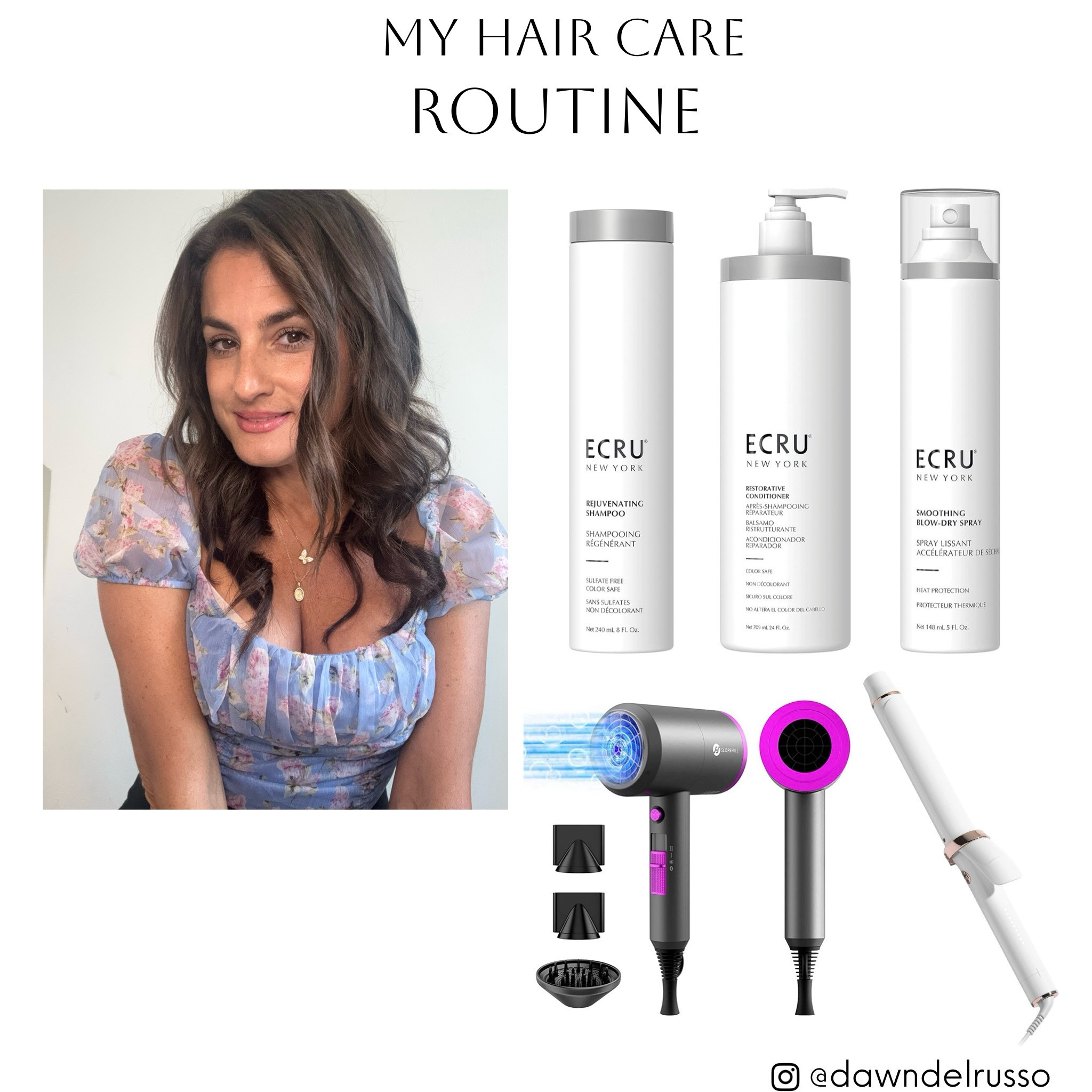 I posted my daily shower hair care routine with my everyday shampoo and hair conditioning watch on Instagram 