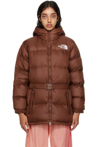 The North Face - Brown Nuptse Down Jacket | SSENSE