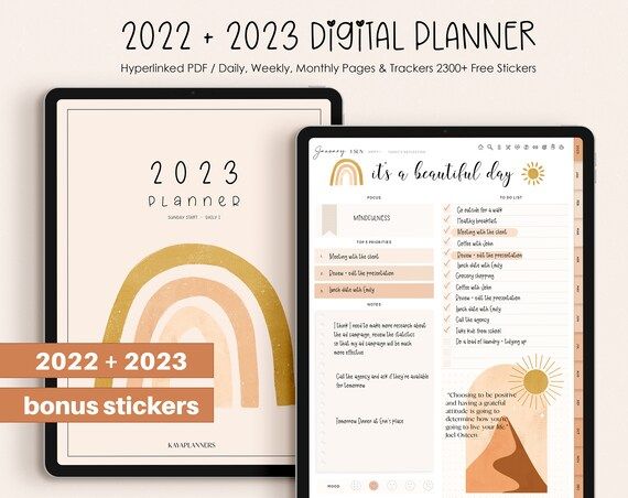 Digital Planner 2022 2023 Goodnotes Planner Ipad Planner - Etsy | Etsy (US)