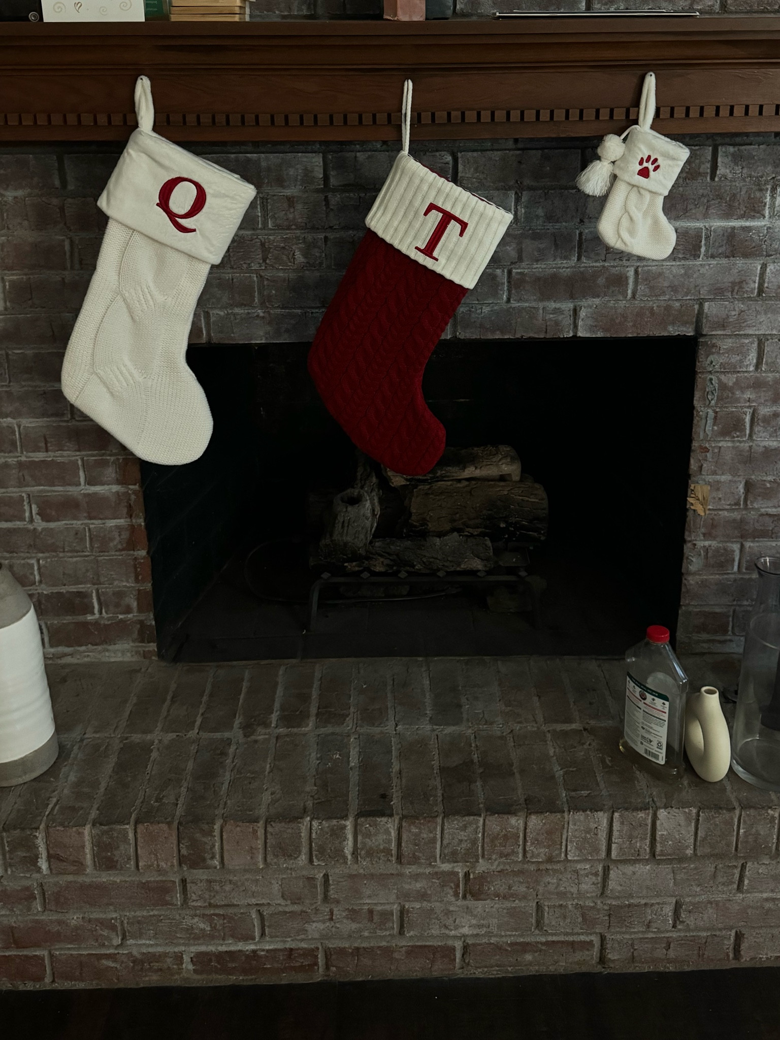Started decorating the living room for Christmas with these adorable knit stockings 🎄☺️

#LTKSeasonal #LTKSaleAlert #LTKHome
