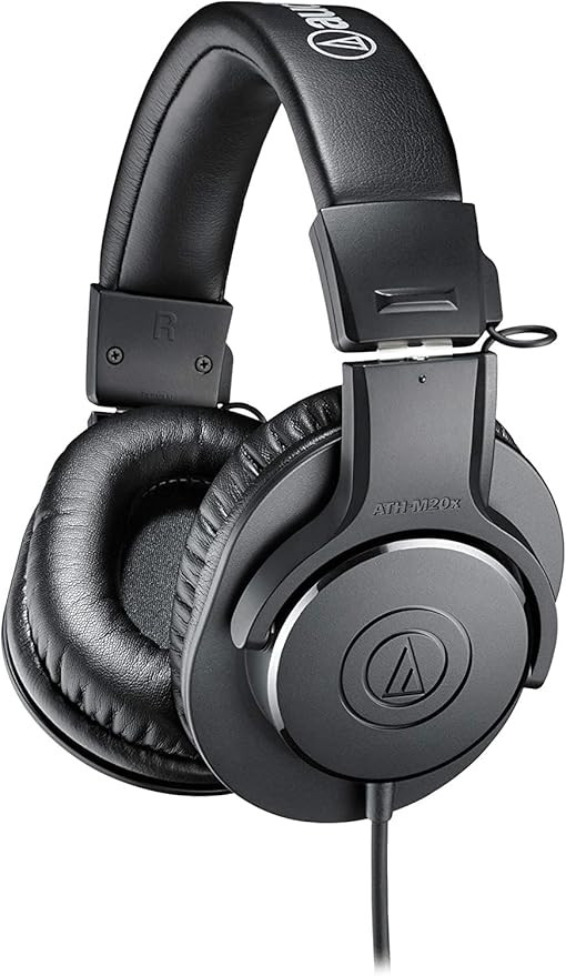 Audio-Technica ATH-M20X Professional Studio Monitor Headphones, Black | Amazon (US)