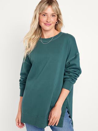 Oversized Boyfriend Tunic Sweatshirt for Women | Old Navy (US)
