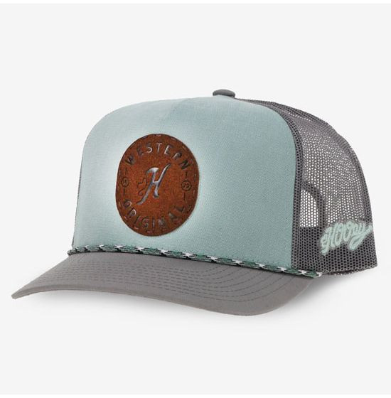 Hooey Spur Teal and Grey Ball Cap | Rod's Western Palace/ Country Grace