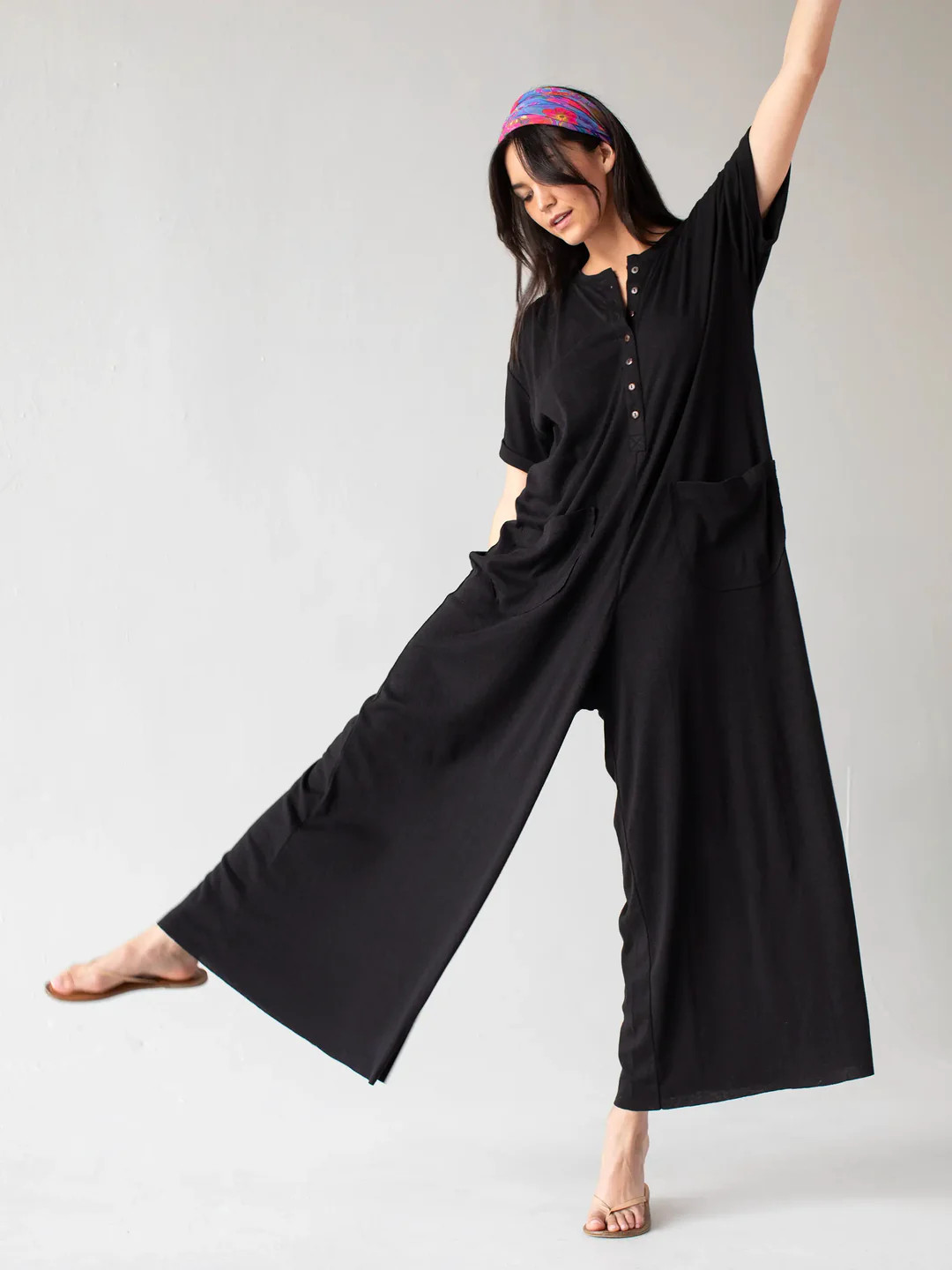 Jenna Jumpsuit - Black | Natural Life