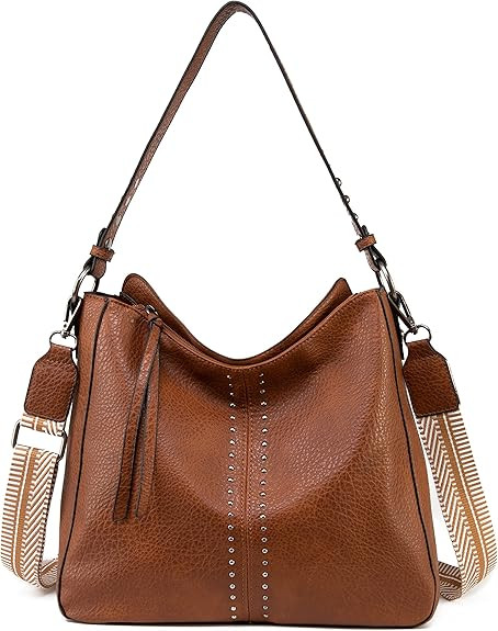 Montana West Medium Hobo Bags for Women Top Handle Satchel Shoulder Purse Bucket Handbag | Amazon (US)