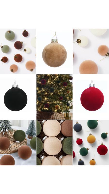 Flocked ornaments central! Super trendy over the last few years and again this year! I found some great affordable versions 

#LTKHolidaySale #LTKSeasonal #LTKHoliday