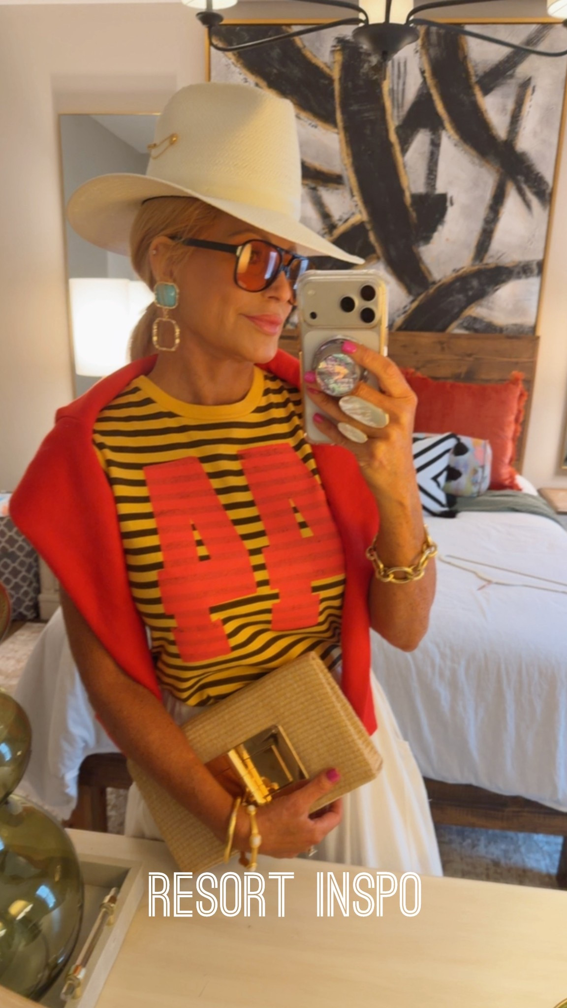 I sized up to a lg in this fun graphic tee 

#LTKTravel #LTKgrwm #LTKootd