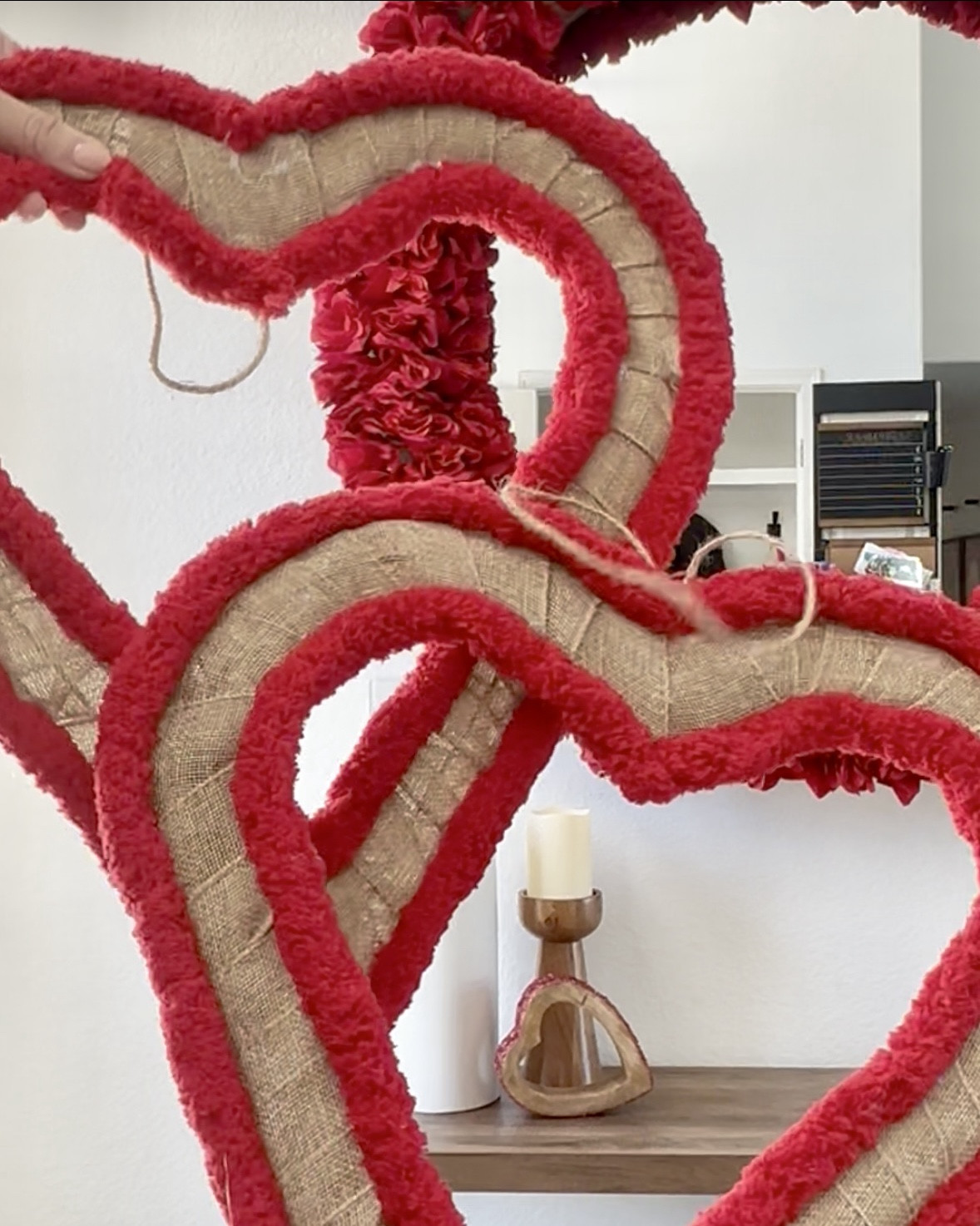 Heart Wreath ❤️ burlap ribbon is from dollar tree but I tagged similar from Amazon 🫶


#LTKHome