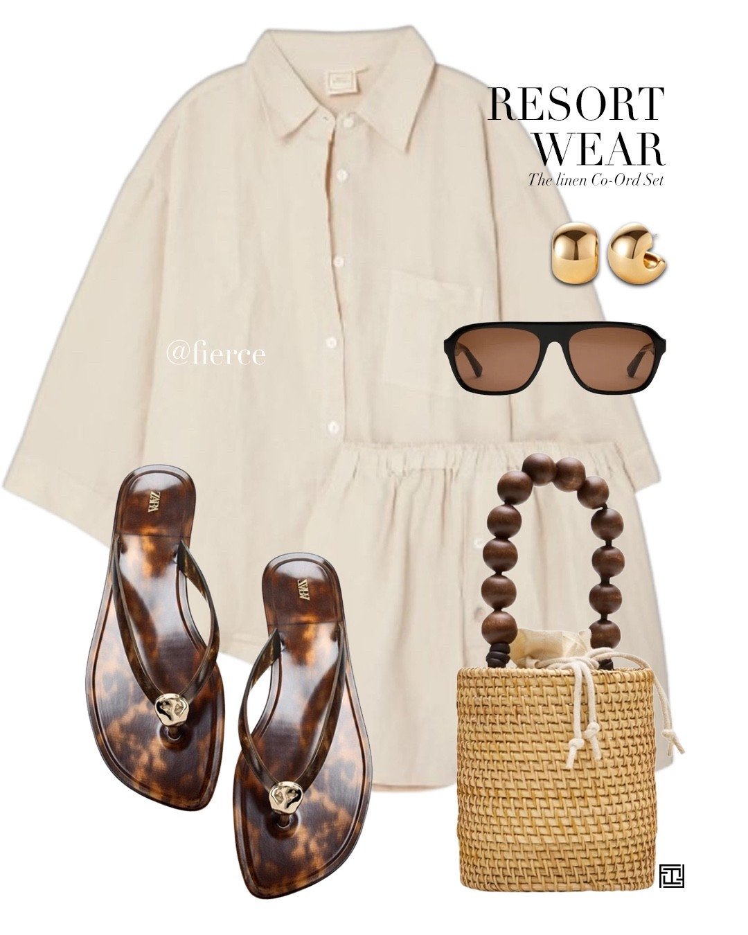Beige linen Co-ord matching set resort wear jelly sandals oversized sunglasses

#LTKuk #LTKsummer #LTKtravel