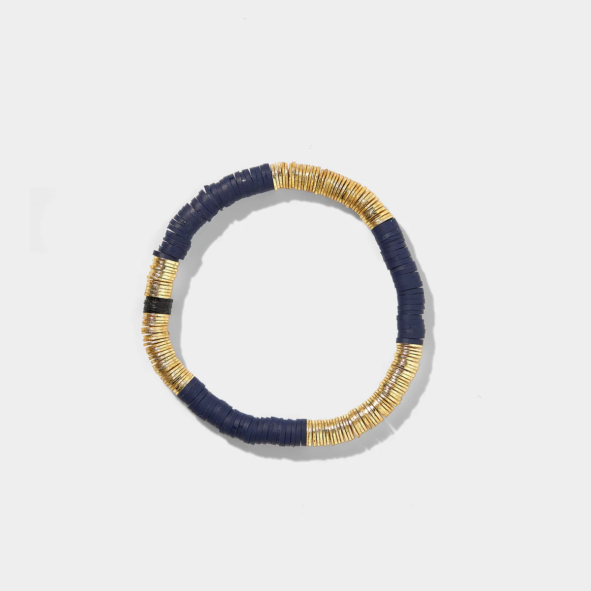 Navy Vinyl Bracelet 6mm | Allie + Bess