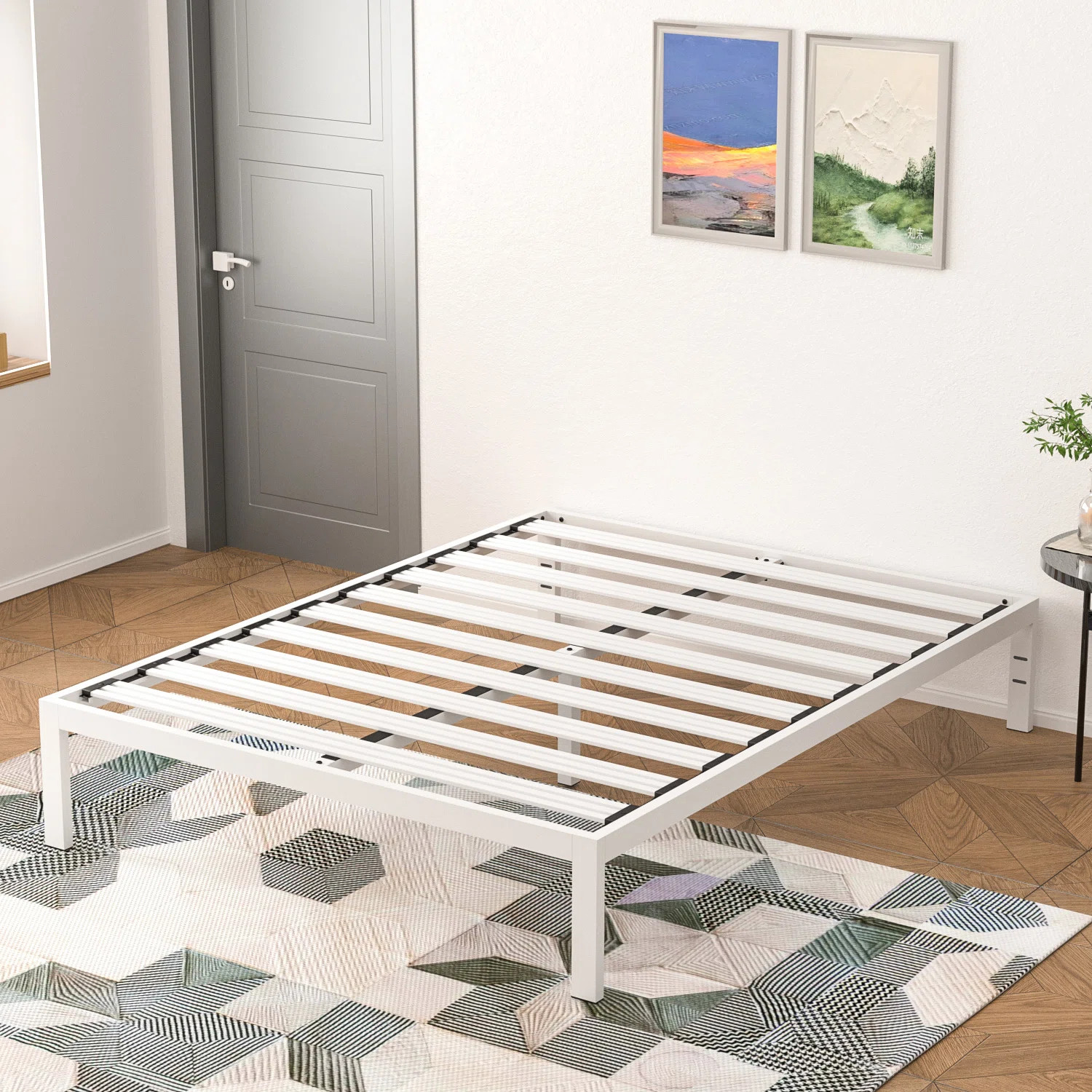 Witherington 14'' Heavy Duty Bed Frame, Noise Free, Strengthen Frame & Slats | Wayfair North America