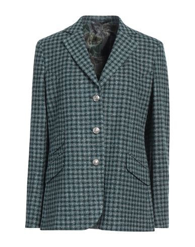 Abseits Woman Blazer Deep teal Size 2 Viscose, Virgin Wool, Polyamide | YOOX (US)