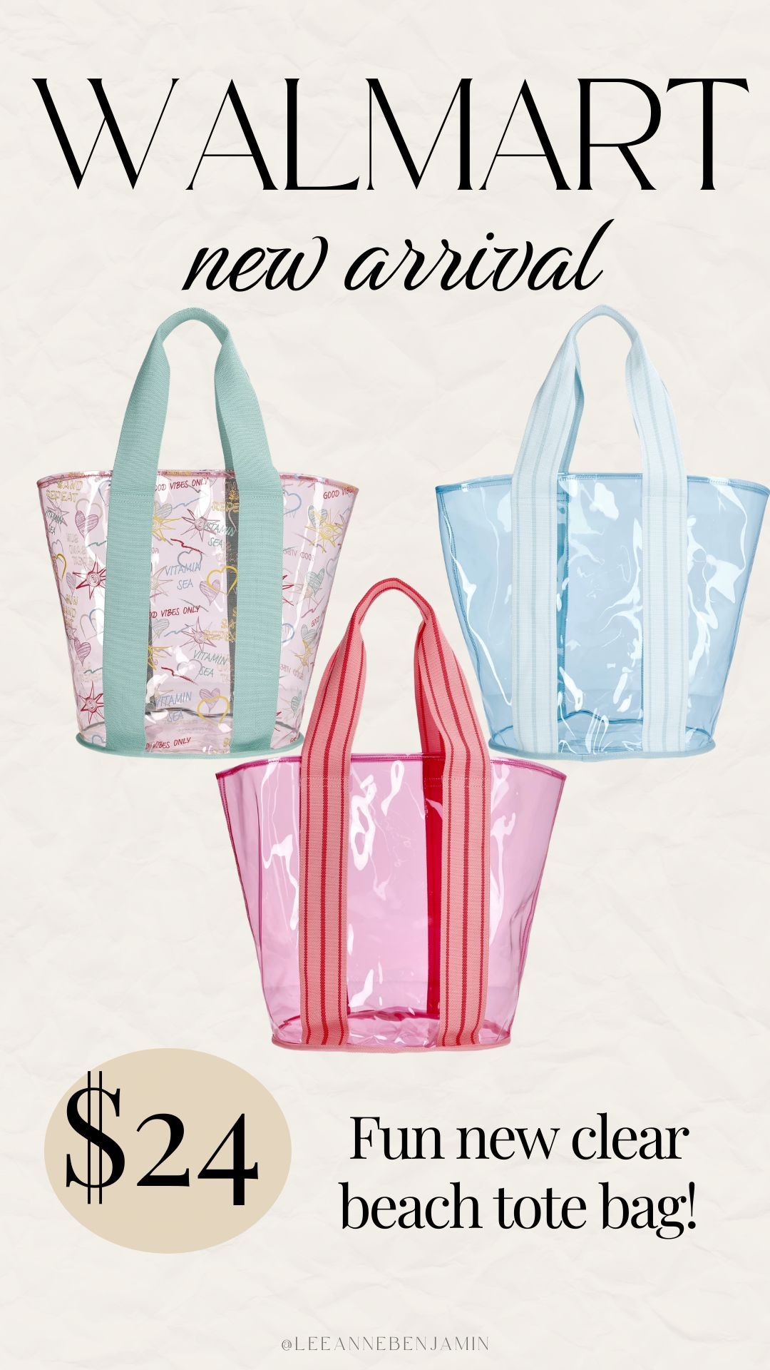 The cutest new clear tote bag!  

 #LTKootd #LTKmomlife #LTKSeasonal