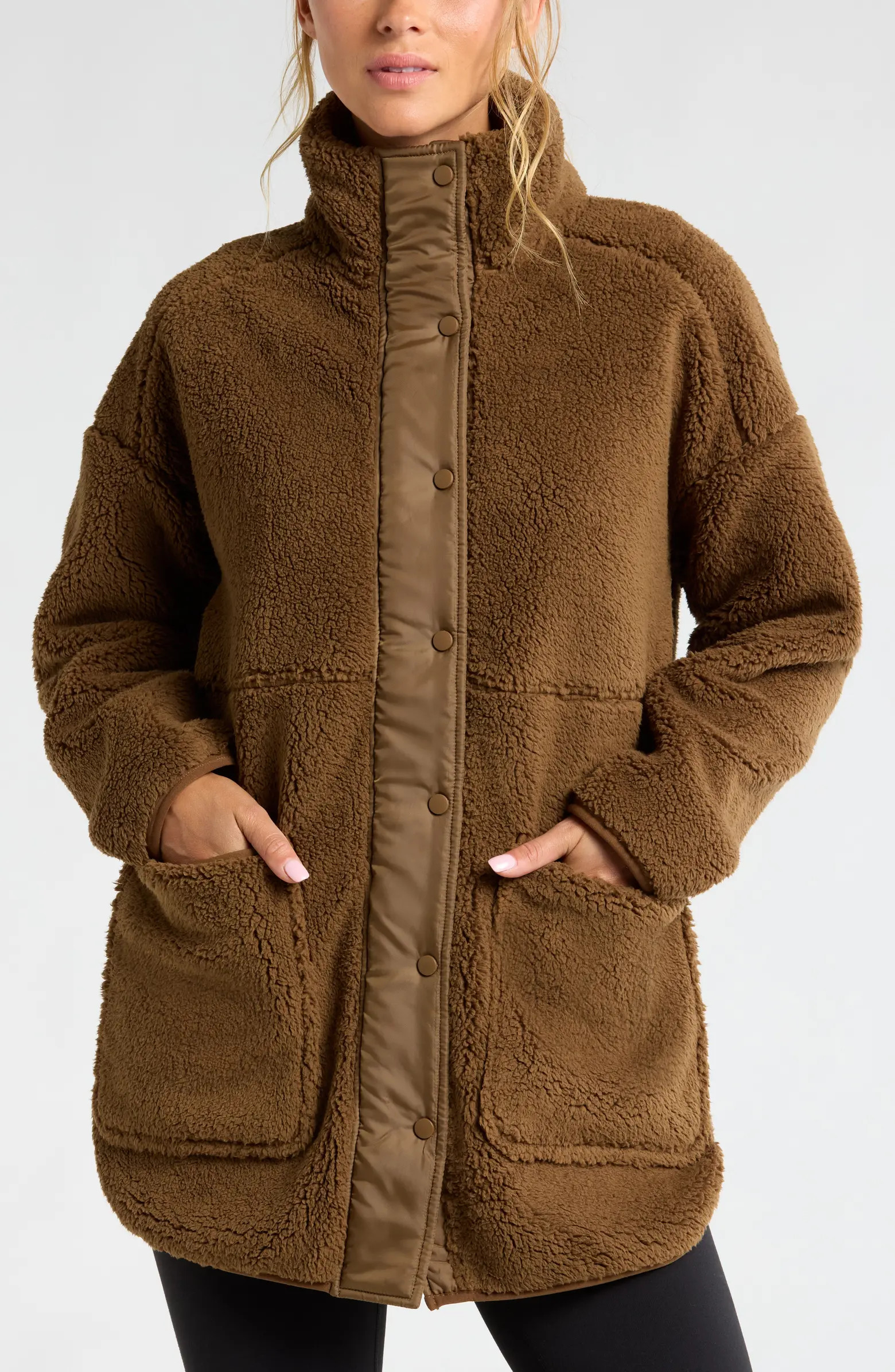 Cozy Faux Shearling Jacket | Nordstrom