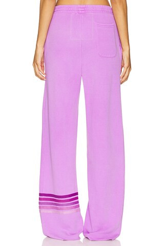Rugby Stitch Wide Leg Pocket Sweatpant in Neon Purple & Purple | Revolve Clothing (Global)