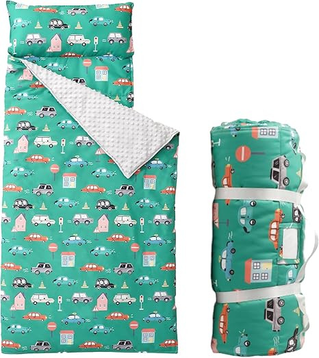 Bunnikins & Clover Toddler Nap Mat with Removable Pillow, Nap Mats for Preschool, Easy Clean Todd... | Amazon (US)