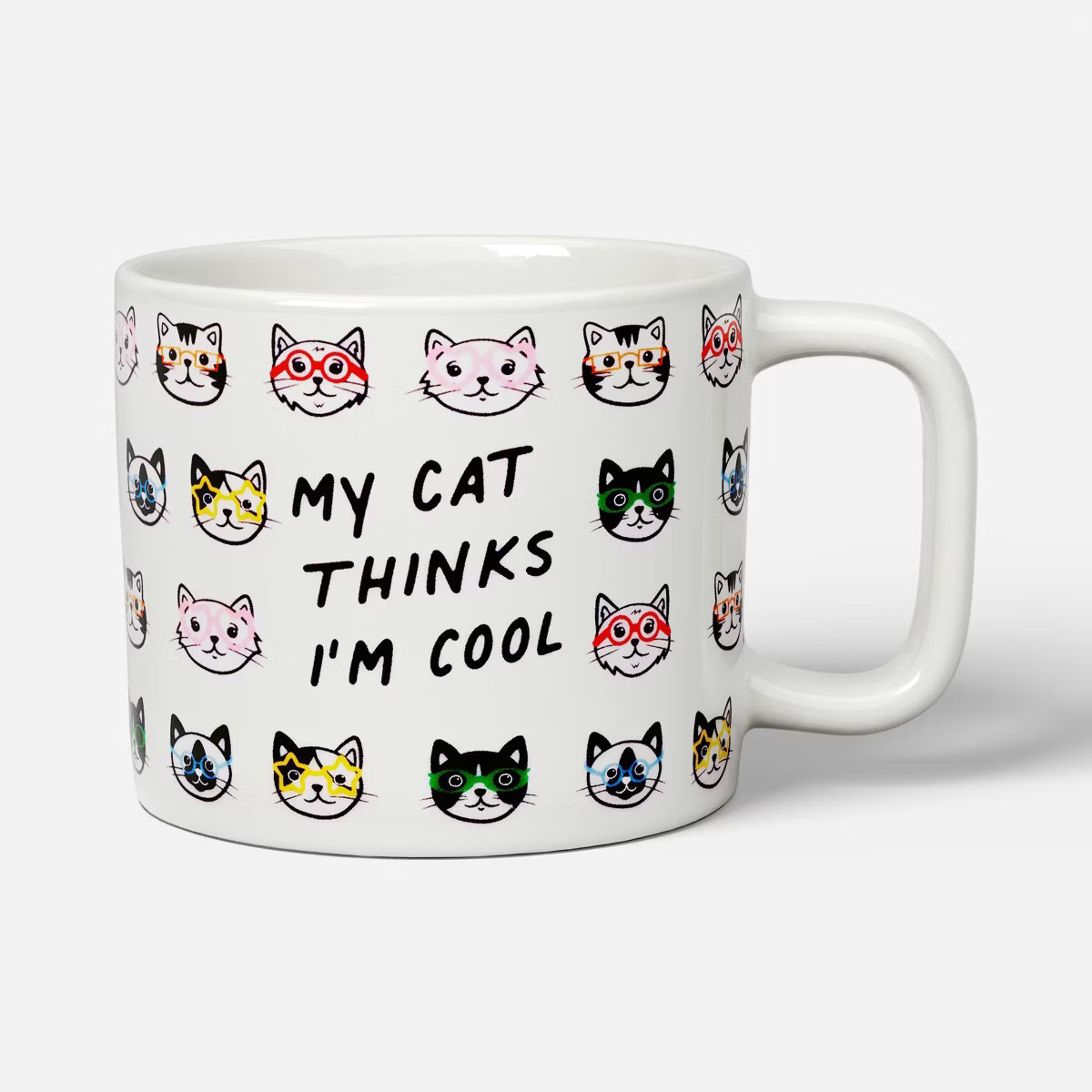 16oz My Cat Thinks I'm Cool Peek-a-Boo Mug | Target