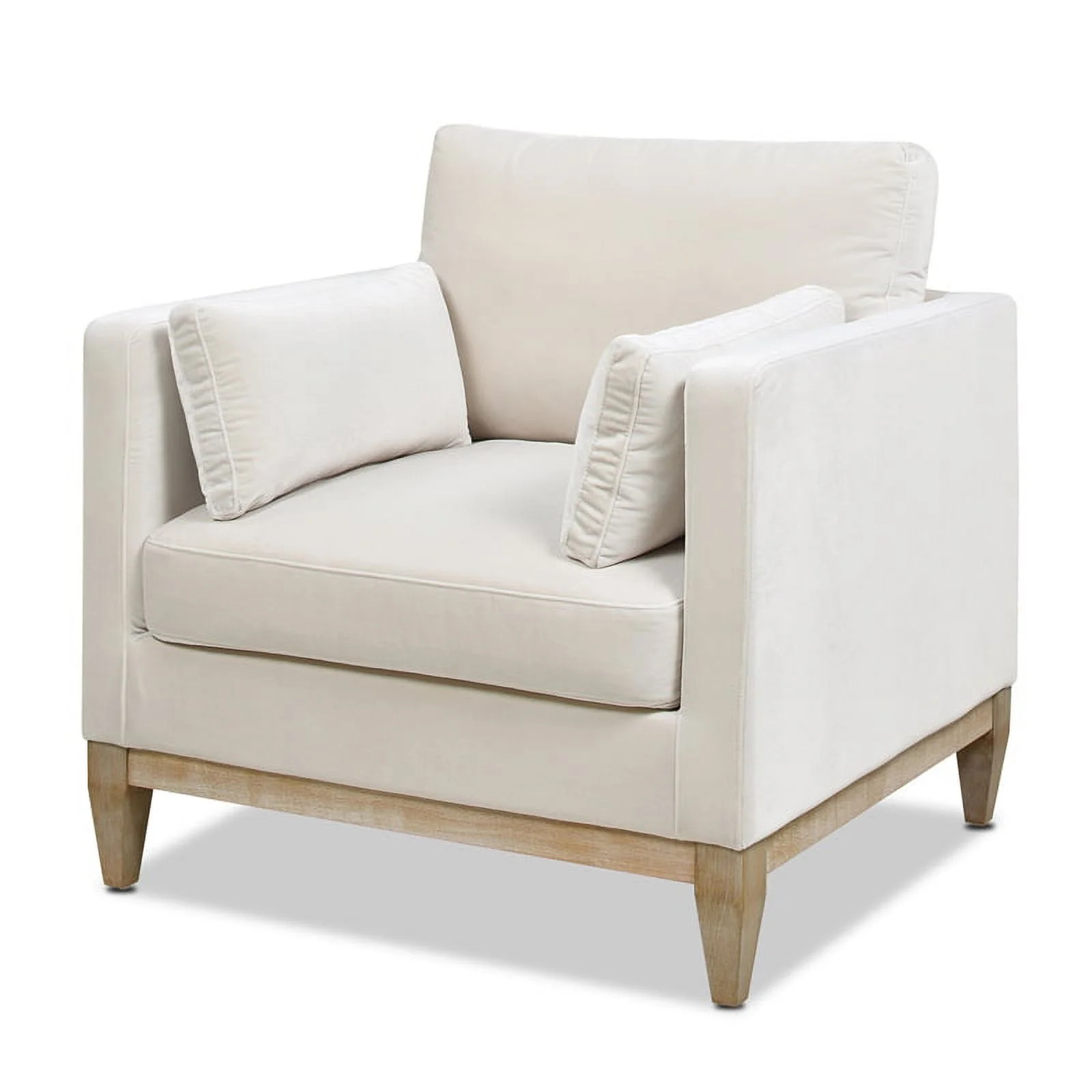 Jennifer Taylor Home Knox 36" Modern Farmhouse Arm Chair French Beige | Walmart (US)