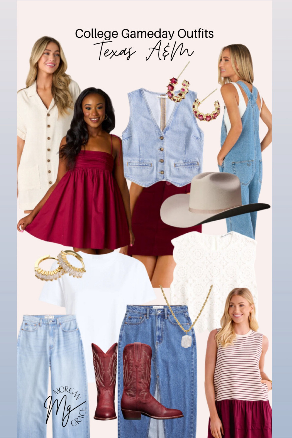 College game day: Texas A&M


college football. Maroon. football game. Aggies. country concert. denim  

#LTKSeasonal #LTKU #LTKBacktoSchool