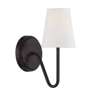 1-Light Oil Rubbed Bronze Wall Sconce | The Home Depot