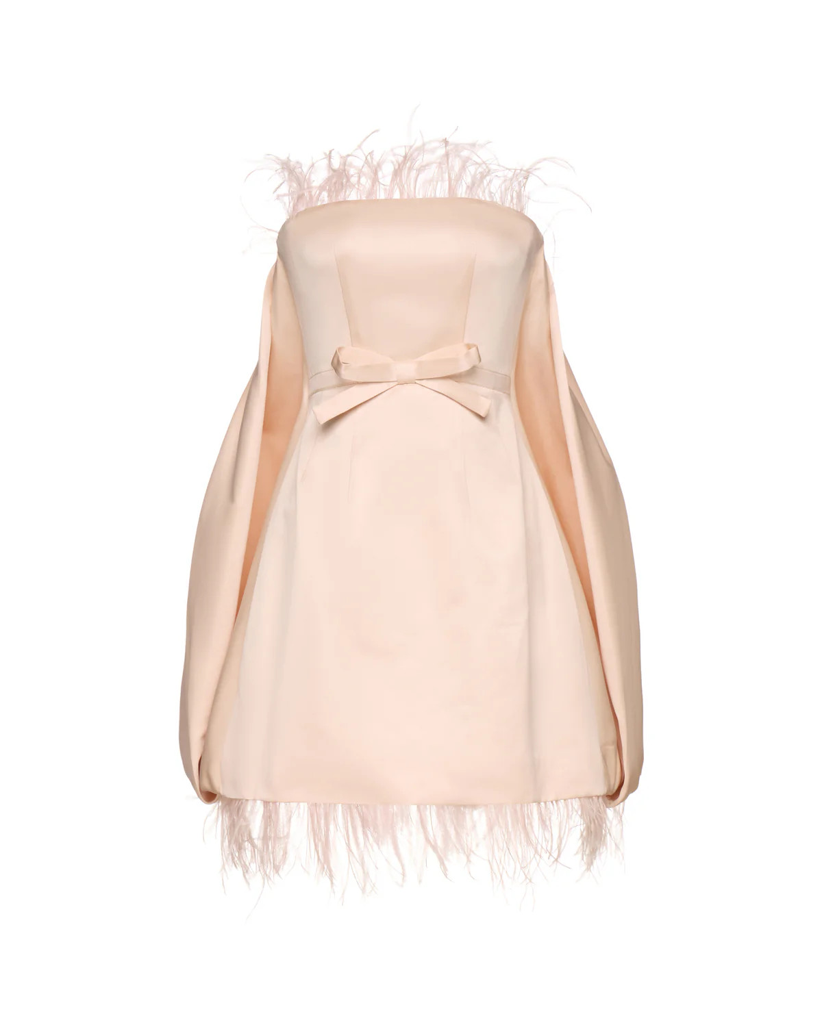 Cloud Dress in Blush Duchess Satin | Over The Moon