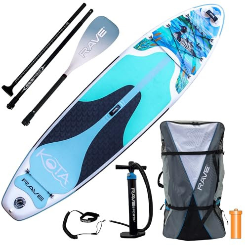 RAVE Sports Kota Series Inflatable Stand Up Paddle Boards 10 ft 6 in with Premium SUP Paddle Board Accessories, Stable Design & Non-Slip Comfort Deck for Youth & Adults | Amazon (US)