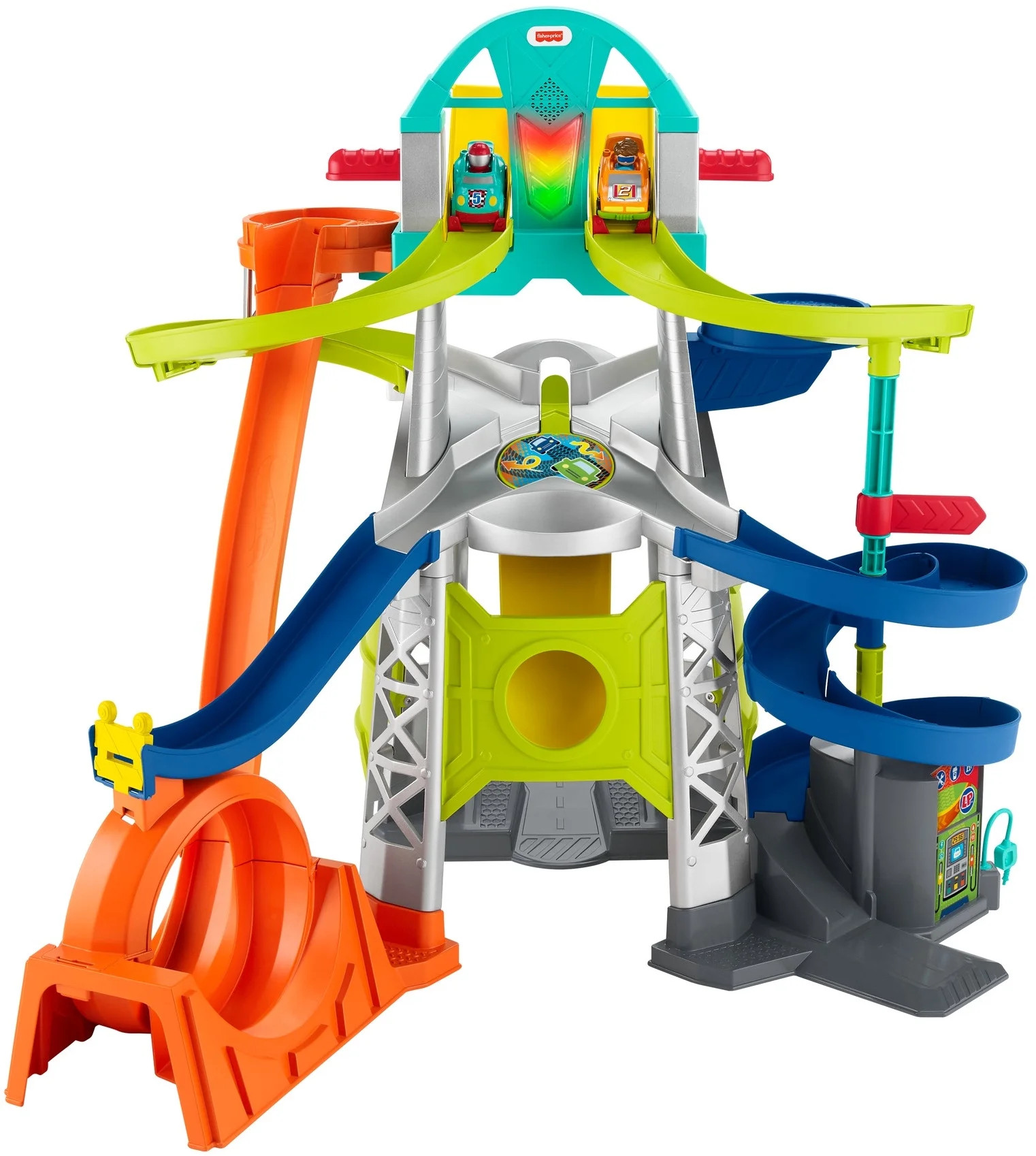 Little People Launch & Loop Raceway Light-Up Vehicle Playset | Walmart (US)