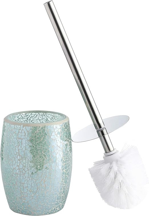Whole Housewares Bathroom Accessories Toilet Brush Set - Toilet Bowl Cleaner Brush and Holder (Te... | Amazon (US)