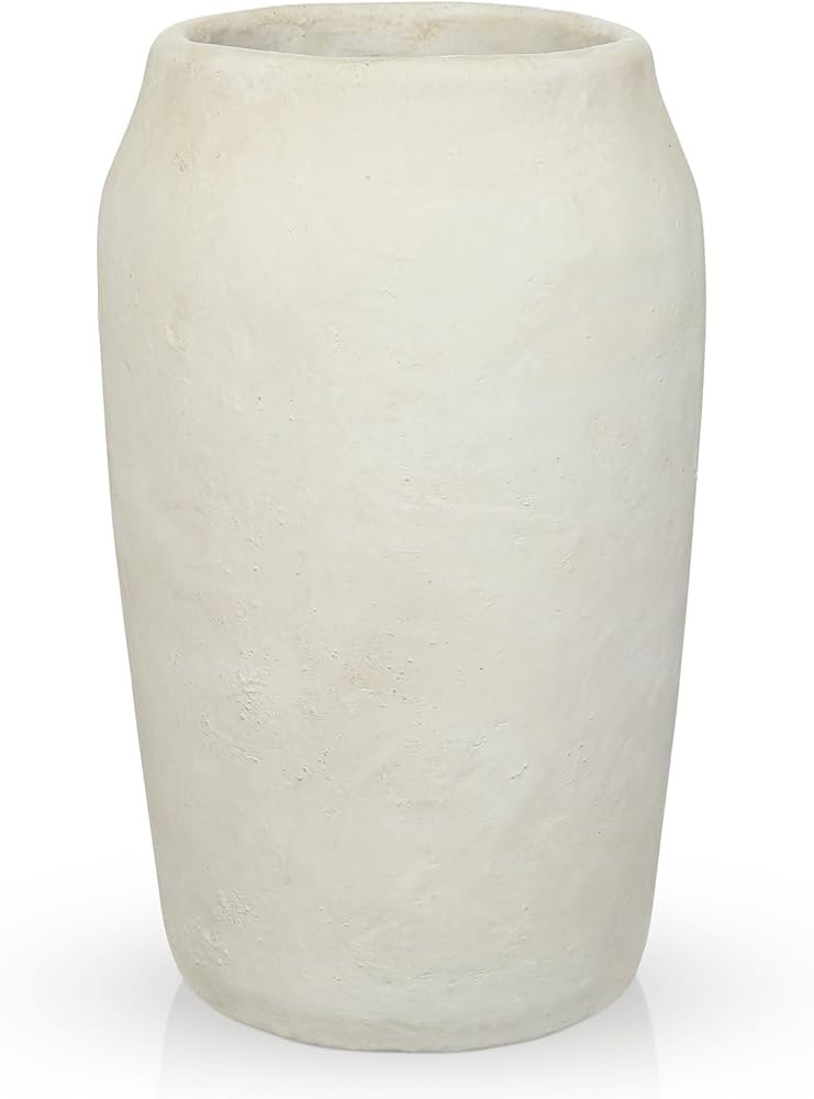 Briful Rustic Vintage Ceramic Vase, 11.8'' Farmhouse Table Decor with Wide Mouth, Large Decorativ... | Amazon (US)