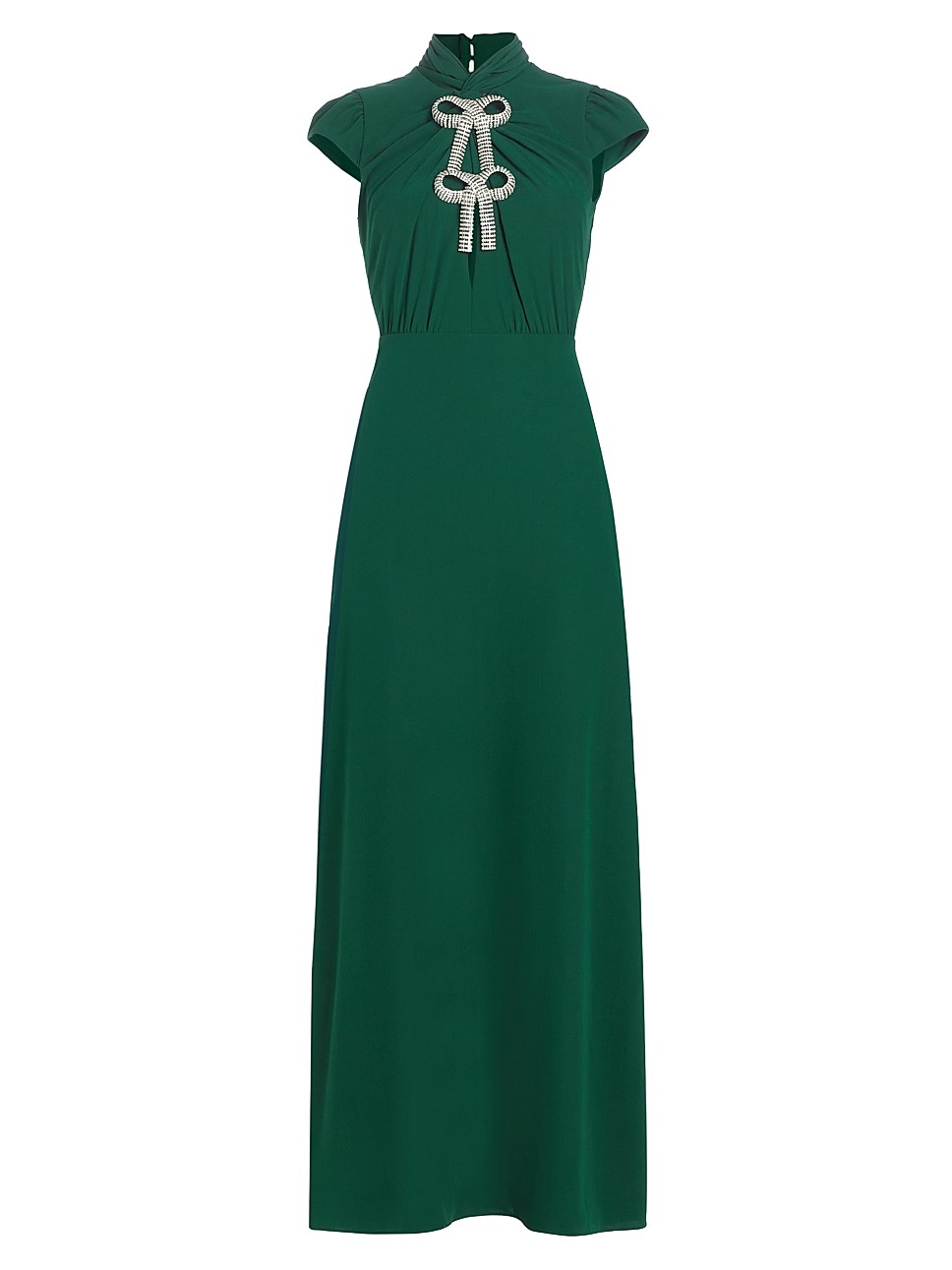 Stretch Crepe Bow Maxi Dress | Saks Fifth Avenue