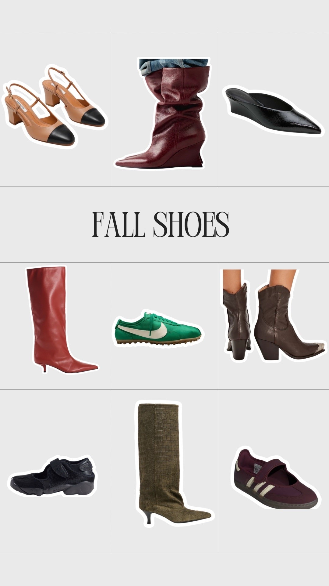 Fall shoes you need!

#LTKSeasonal #LTKootd #LTKTravel