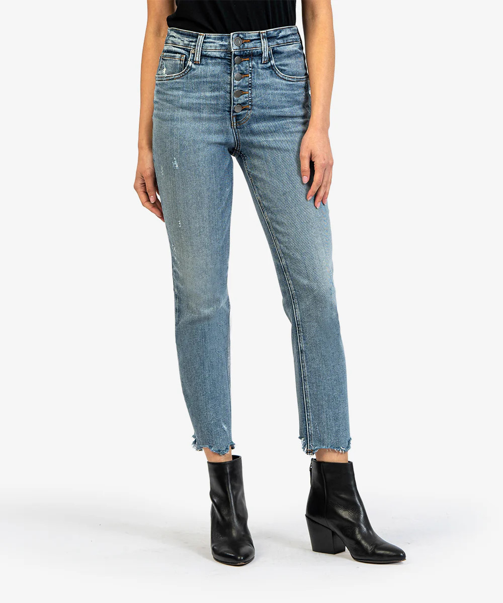 Rachael High Rise Fab Ab Mom Jean (Intelligent Wash) - Kut from the Kloth | Kut From Kloth