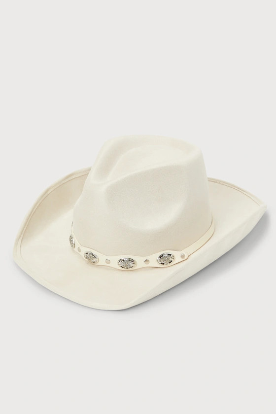 Rodeo Cutie Ivory Suede Cowboy Hat | Lulus (US)