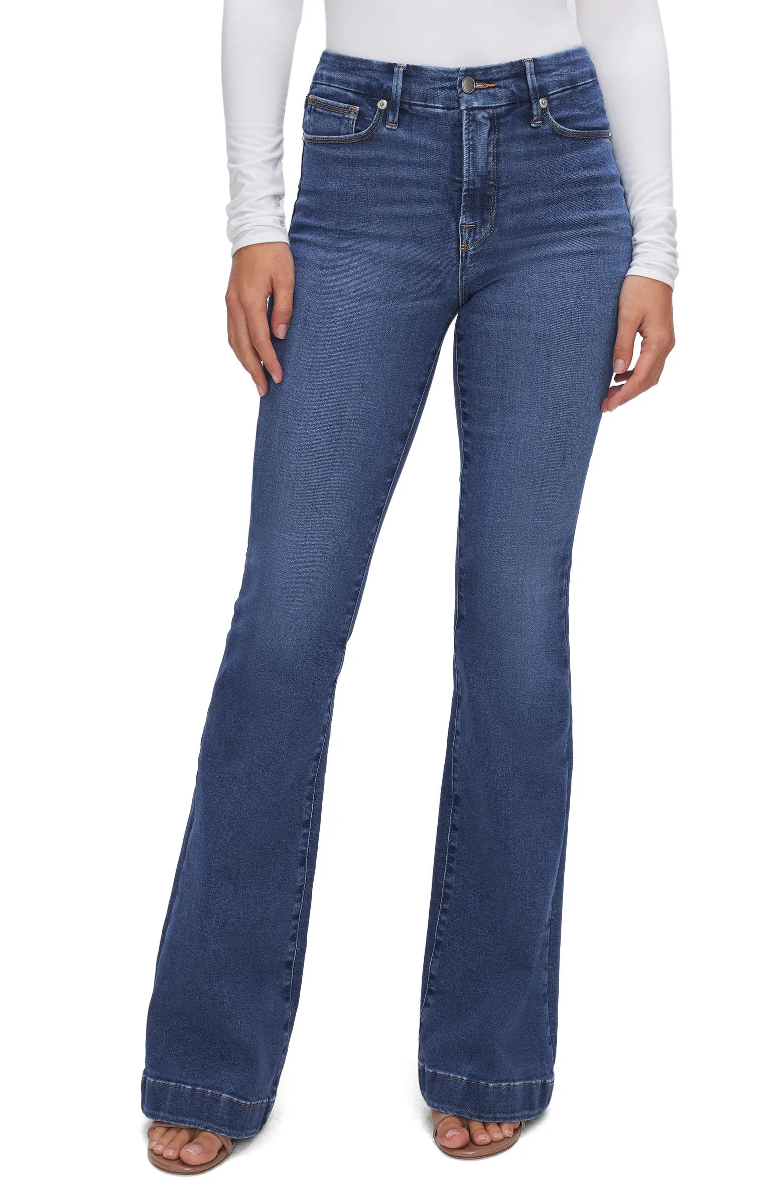 Good American Good Legs Flare Jeans | Nordstrom | Nordstrom