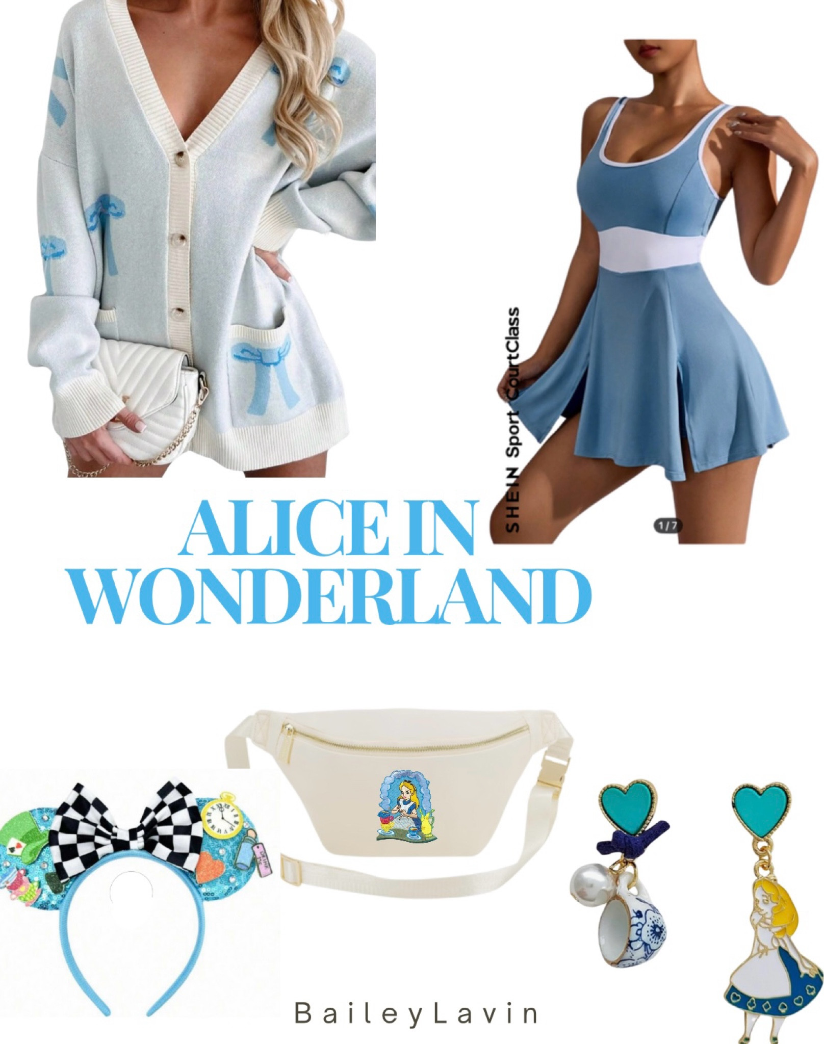 Alice in wonderland disneybound! 
#disneyworld #disney #lookforless

#LTKFindsUnder50 #LTKStyleTip #LTKTravel