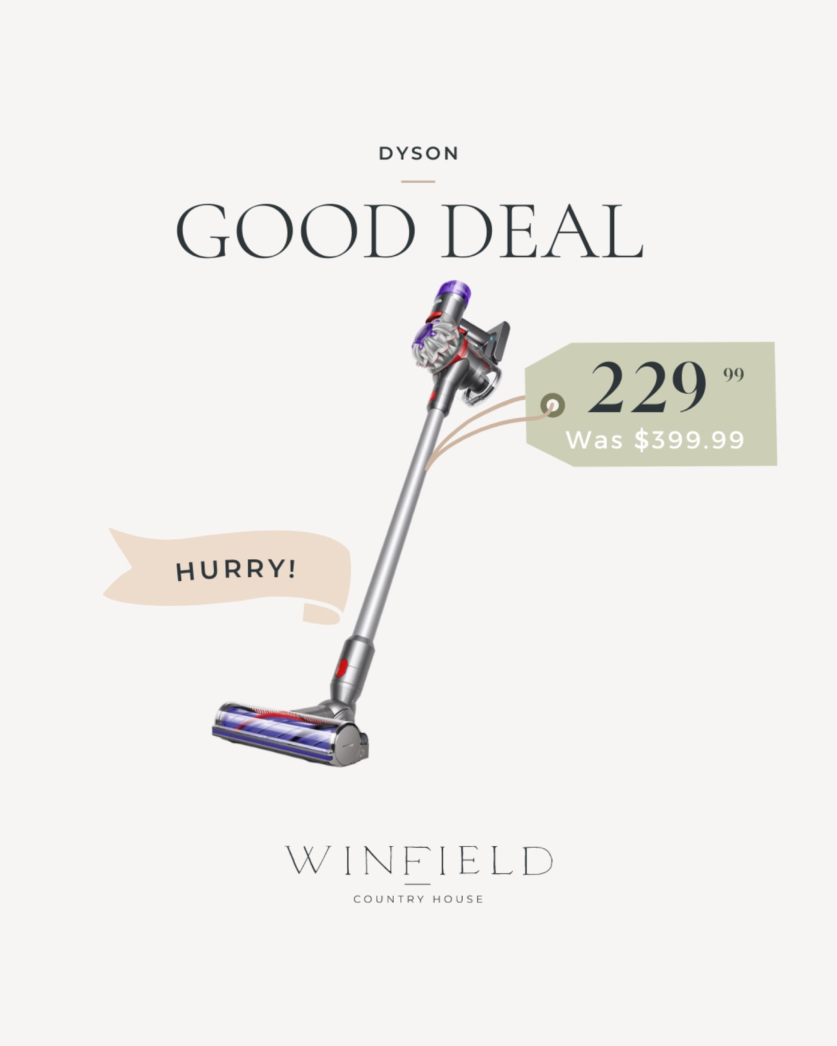 One of the best prices I’ve seen on a Dyson! I’ve tried other brands and nothing compares. We keep one on every floor of our home. I might buy an extra for the garage to vacuum up little man’s vehicle crumbs.  #Vacuum #cleaning #organizing #momlife #furbaby Walmart Rollback 


#LTKfamily #LTKkids #LTKhome