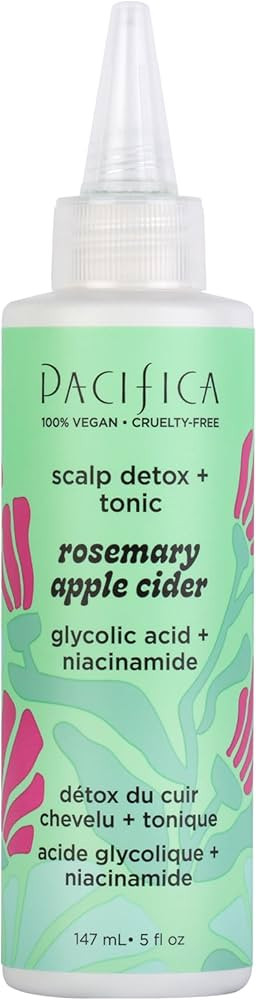 Pacifica Scalp Detox Tonic – Rosemary Apple Cider Scalp Exfoliator - Scalp Scrub w/ Salicylic A... | Amazon (US)