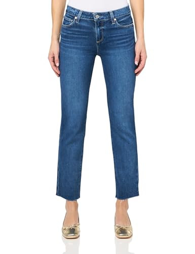 PAIGE Women's Amber Raw Hem Jeans, A Capella, 24 | Amazon (US)