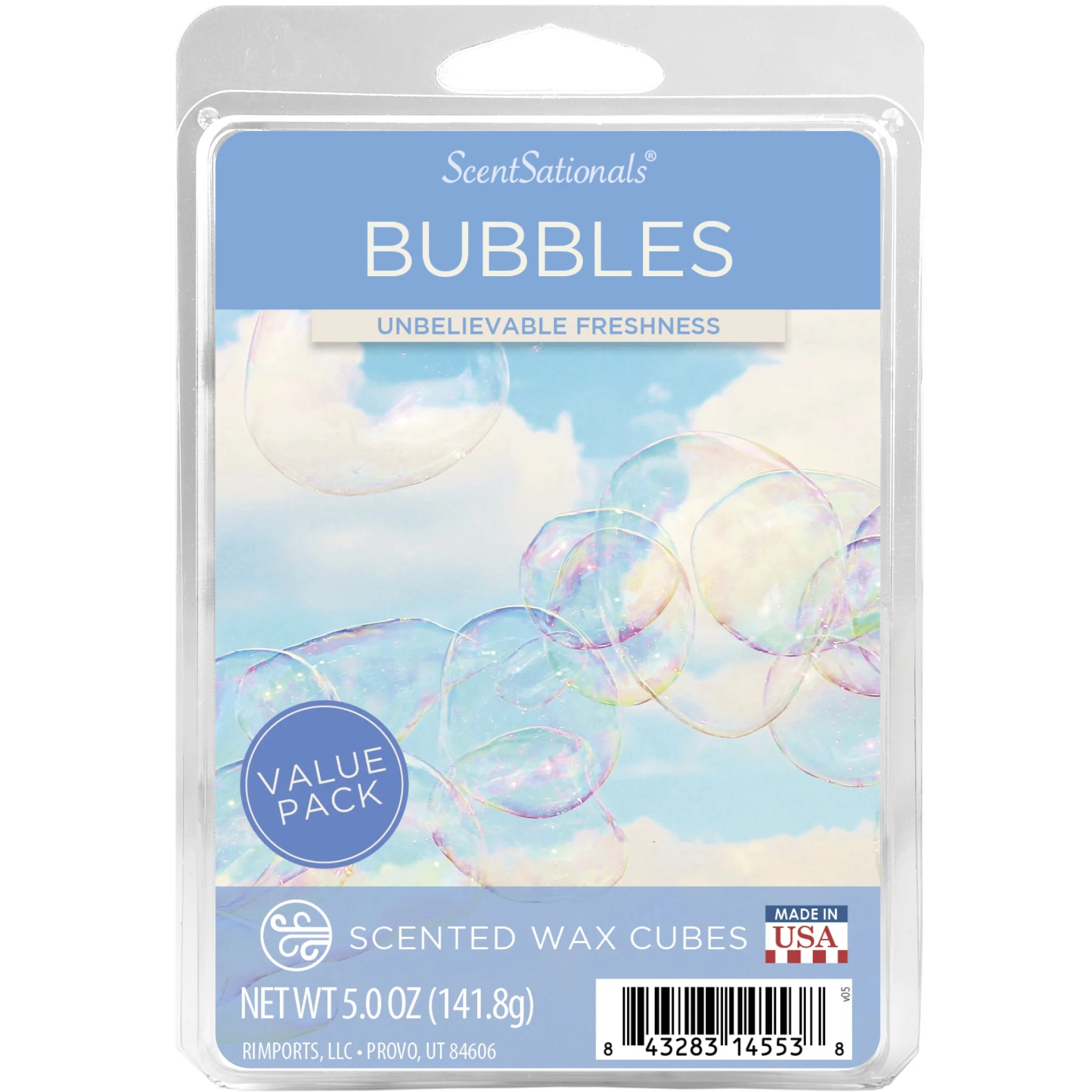 Bubbles Scented Wax Melts, ScentSationals, 5 oz | Walmart (US)
