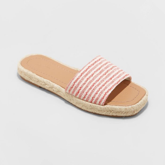 Women's Maren Square Toe Espadrille Slide Sandals - Universal Thread™ | Target