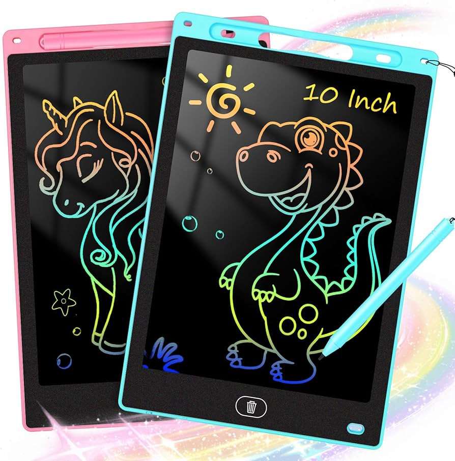 2 Pack 10 Inch LCD Writing Tablet for Kids - Preschool Drawing Tablet Toys & Toddler Travel Essen... | Amazon (US)