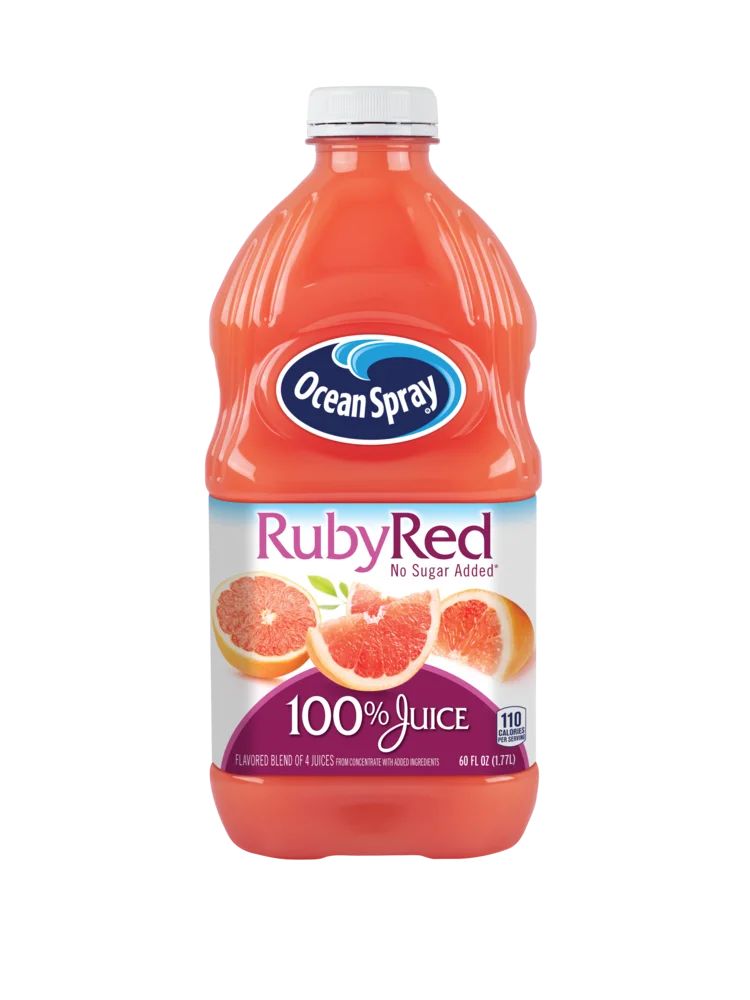 Ocean Spray 100% Juice, Ruby Red Grapefruit, 60 Fl. Oz. - Walmart.com | Walmart (US)