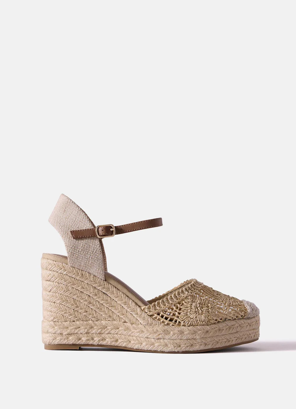 Roxy Gold Espadrille Wedge Sandals | Mint Velvet